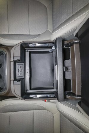 Chevrolet Silverado 1500 Console Safe - Tuffy Products - W/ Keyed Lock - Black - `19-`24